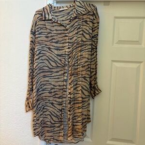 Spell And The Gypsy Animal Print Shirt Dress